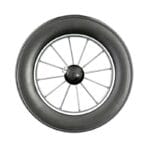 Andersen hjul shoppingvagn 25 cm svart plast metallekrar punkteringsfritt klickfäste Royal Plus chassi