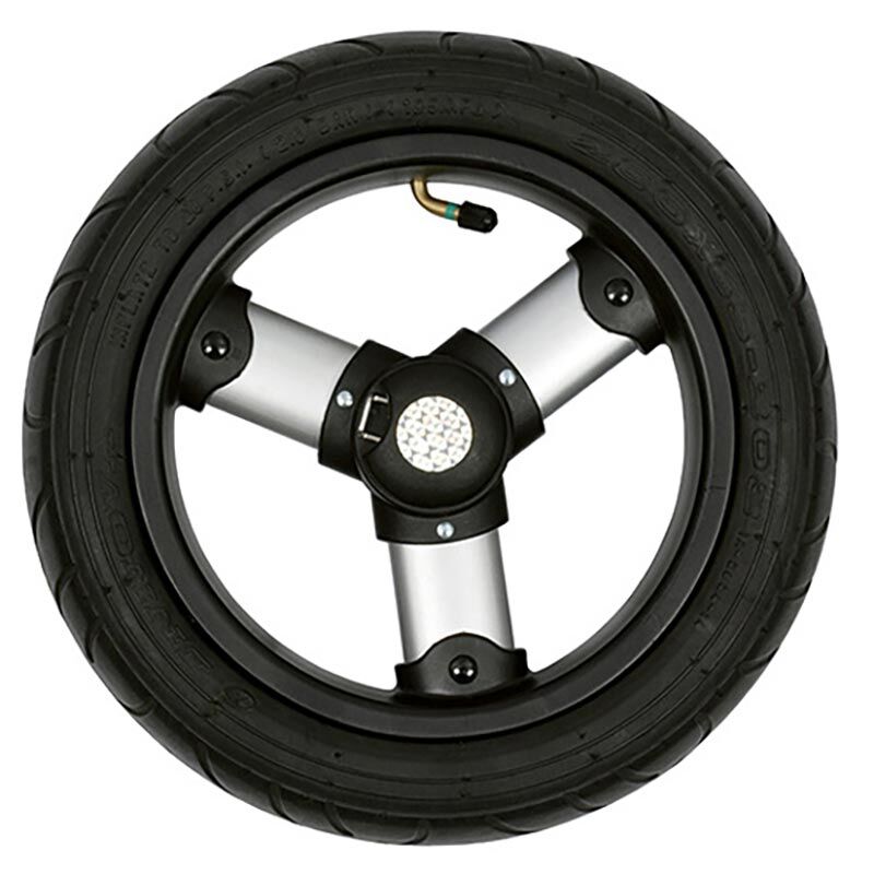 Hjul shoppingvagn luft kullager – Andersen 29 cm lufthjul med 3-ekrad silverfälg