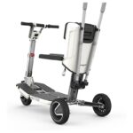 Movinglife käpphållare Atto monterad på ATTO elscooter med två käppar, tillbehör elscooter