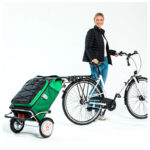 Andersen Royal Plus chassi monterat på cykel med cykelfäste