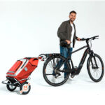 Royal chassi fastsatt på cykel med cykelfäste