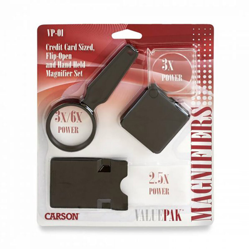 Produktbild 1 från Carson - Artikelnummer VP-01 - Förstoringsglas Value Pack