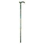 Ställbar käpp blommönster Green Floral – elegant promenadkäpp från Classic Canes