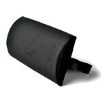 Svankstöd McKenzie med spännband i svart manchestertyg - ryggstöd för kontorsstol som behandlar ryggbesvär i ländryggen