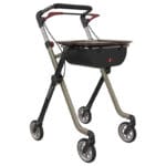 Rehasense Pixel inomhusrollator med bricka hopfällbar lätt smal rollator
