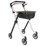 Rehasense Pixel inomhusrollator i svart och vit