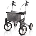 Topro rollator Olympos ATR Medium terrängående utomhusrollator med stötdämpande däck och Ergo Grip