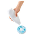 Handtaget i full längd mot vit bakgrund