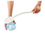 Svampen monterad på krämpåstrykaren