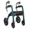 Rollz Rollator Motion Performance i djungelgrön med lufthjul och ergonomiska handtag för ojämna underlag
