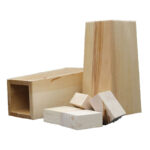 Förhöjningskloss möbler trä – Swereco REKO tålig med justerbar höjd i massivt trä