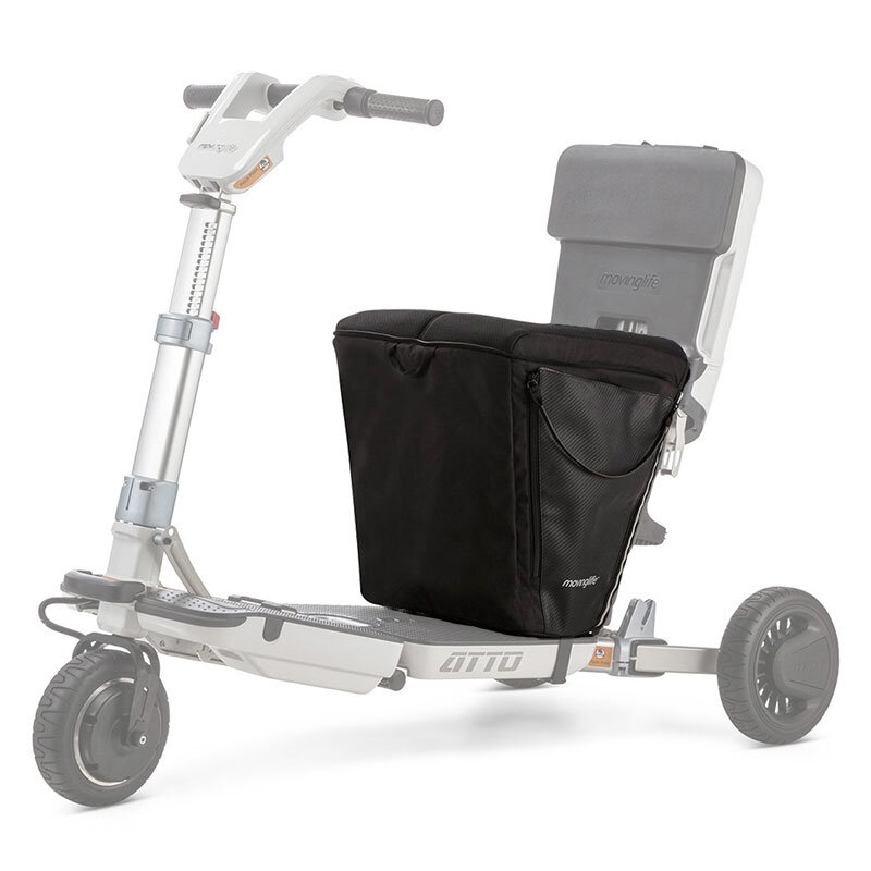 Movinglife väska sittdyna Atto tillbehör elscooter förvaring bekvämare sits