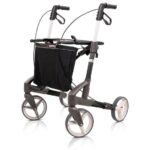 Topro Troja Original stabil utomhusrollator med stora hjul och memoryspärr för ojämna underlag