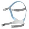 Resmed huvudband Quattro Air – vitt och ljusblått mjukt tyghuvudband till Resmed Quattro Air helmask, bild 1