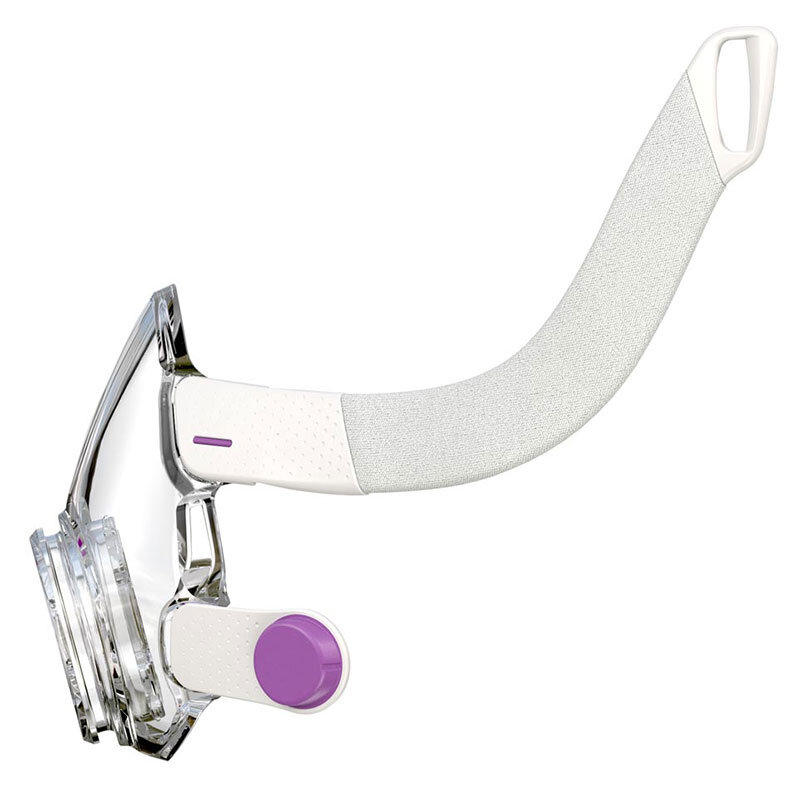Maskram AirFit F20 For Her – Resmed reservdel med optimal passform, transparent plast med lila detaljer