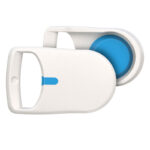 Resmed Reservdel N20 Airfit Magnet Clip — två vita plastclips med blå magnet