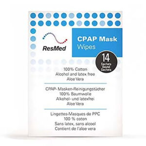 Produktbild 1 från Resmed - Artikelnummer 691919 - Våtservetter CPAP mask Wipes 14-pack
