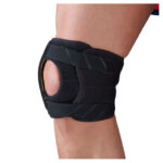 Knäskydd Active X Patella från Camp Scandinavia med öppen design, inbyggd pelott och justerbara kardborreband för patellastabilisering