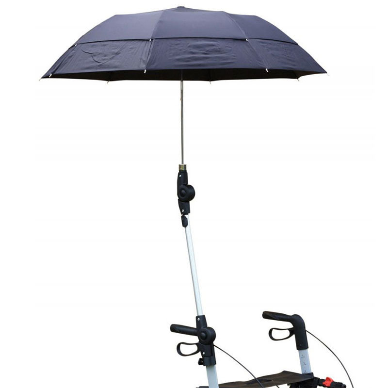 Rehasense paraply för rollator med vinklingsfunktion mot sol och regn