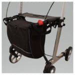 Rehasense blixtlåsväska för Server och Athlon – svart rollatorväska med blixtlåsstängning monterad under sätet på Rehasense rollator