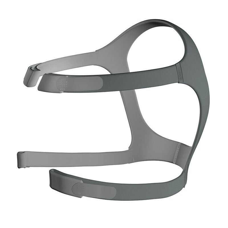 Resmed huvudband Mirage FX – mjukt grått tyghuvudband med polstring och kardborrjustering till Resmed Mirage FX näsmask, bild 2