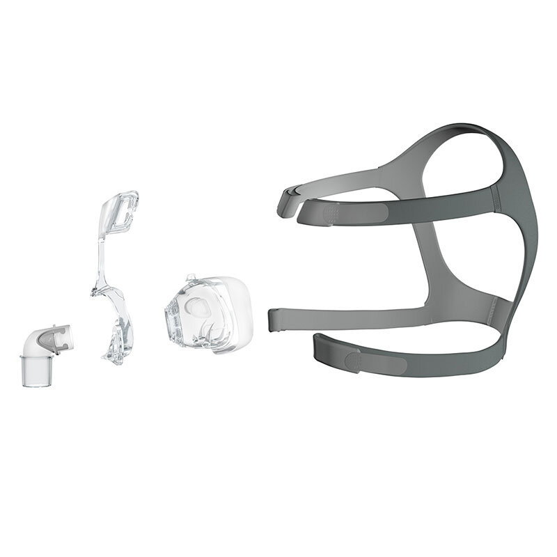 Resmed huvudband Mirage FX – mjukt grått tyghuvudband med polstring och kardborrjustering till Resmed Mirage FX näsmask, bild 3