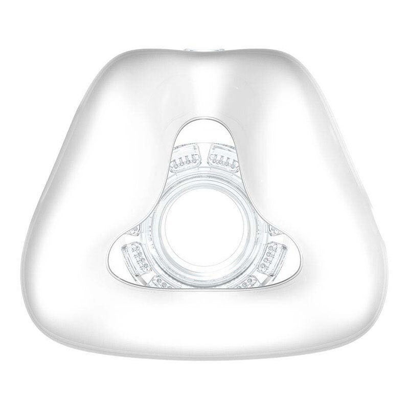 Mirage FX For Her reservdel sett snett uppifrån, transparent silikonkudde med klickfäste