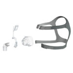 Grå tygremm med polstring detaljbild från sidan