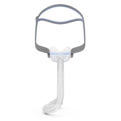 Resmed näsmask AirFit N30 CPAP kompakt design under näsan med QuietAir-ventil