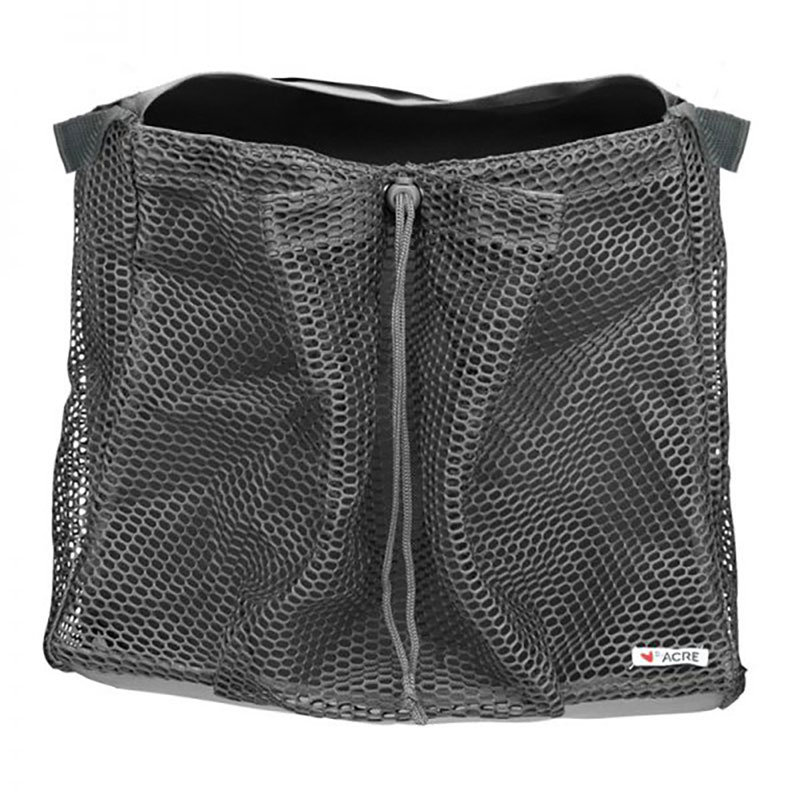 byACRE Grocery Bag, grå väska för Carbon Ultralight rollator med matvaror