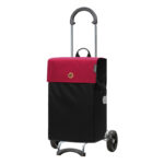 Andersen Scala Hera shoppingvagn med 15 cm svarta hjul, Hera-säck och fällbart handtag på Scala-chassi