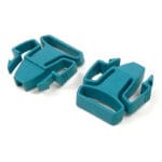 Resmed Clips Huvudband Mirage Quattro – två turkosa plastclips reservdel för CPAP-mask Activa sömnapné