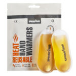 Springyard Handvärmare Återanvändbara – två orangea värmekuddar i vit förpackning