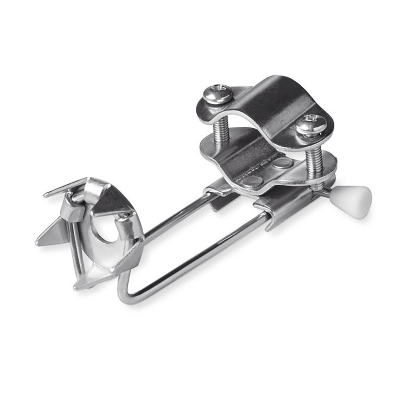 Gastrock Dubb Käpp Krycka – metalldubb med taggkrans och skruvklämma för montering på käpprör