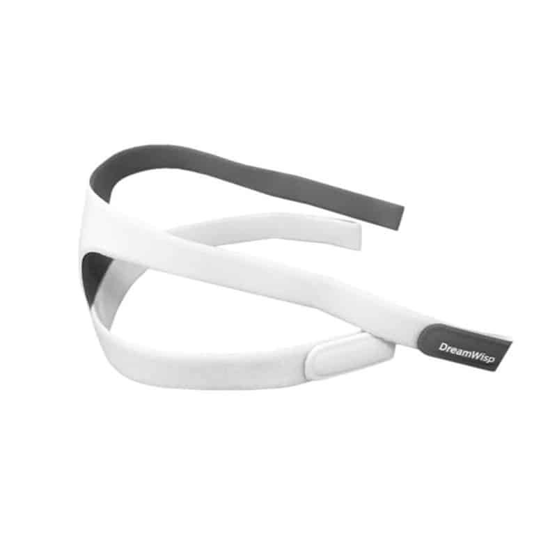 Philips huvudband DreamWisp Philips huvudband DreamWisp – vitt fyrpunktshuvudband i polyuretanskum med DreamWisp-etikett, reservdel till näsmask