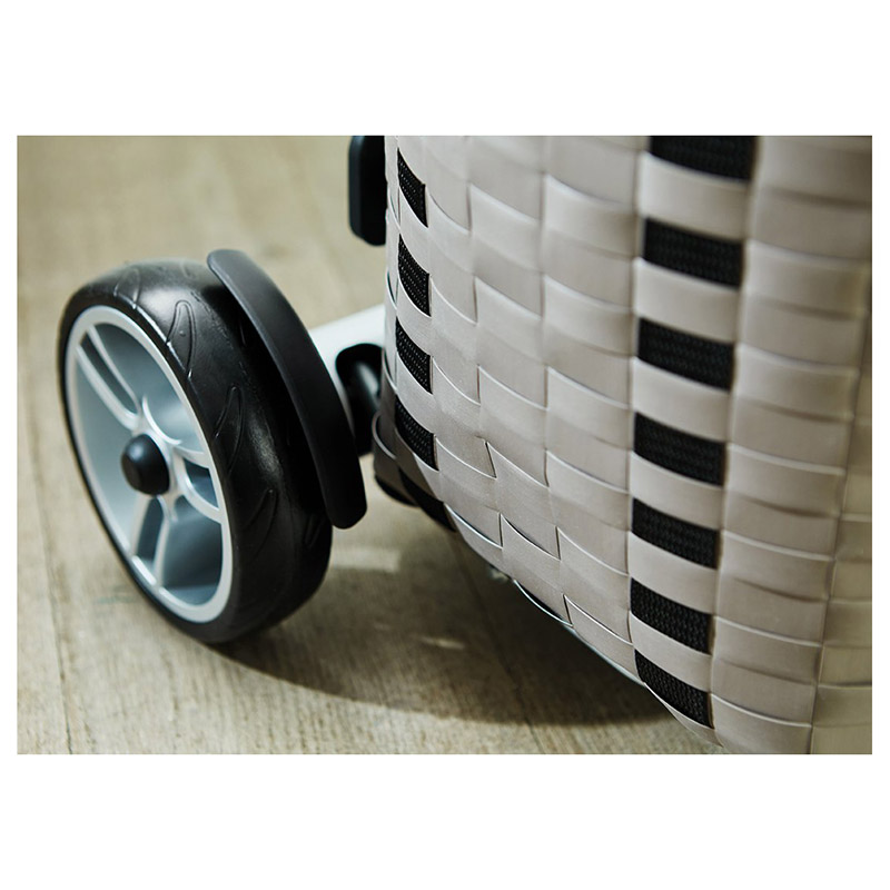 Silja säck öppen med runt lock och dragsko