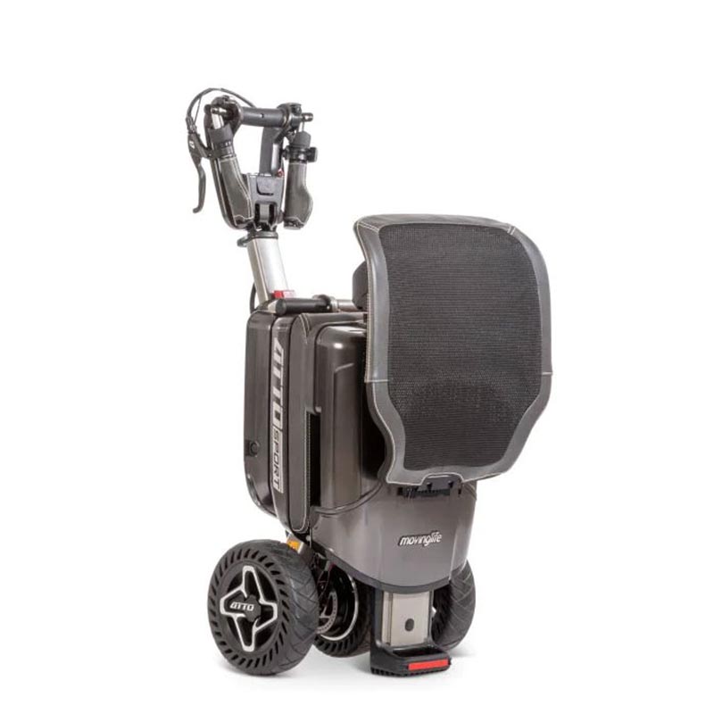 Movinglife Atto Sport ihopfälld med Komfort ryggstöd monterat, sedd bakifrån