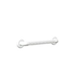 Mobilex stödhandtag badrum ribbat vit plast greppvänligt skruvmontering badkar dusch toalett
