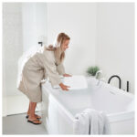 LM badkarssits detalj av gummistopp