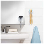 Närbild på sugkoppens vridmekanism i vit plast