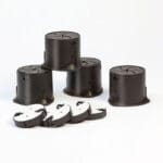 Swereco förhöjningskloss SureGrips 4-pack för att höja sängar och stolar steglöst