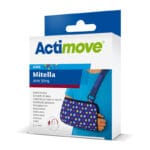 Armslinga barn mitella – Actimove Mitella Kids förpackning med blå färgglad armslinga för barn vid fraktur och gips