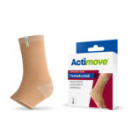 Actimove Arthritis Care Fotledsstöd – beige elastiskt fotledsstöd med förpackning