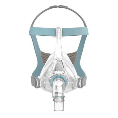F&P helmask Vitera med RollFit XT-tätning och VentiCool-huvudband för CPAP sömnapné
