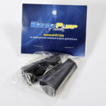 Svarta koniska gummifötter närbild på undersida