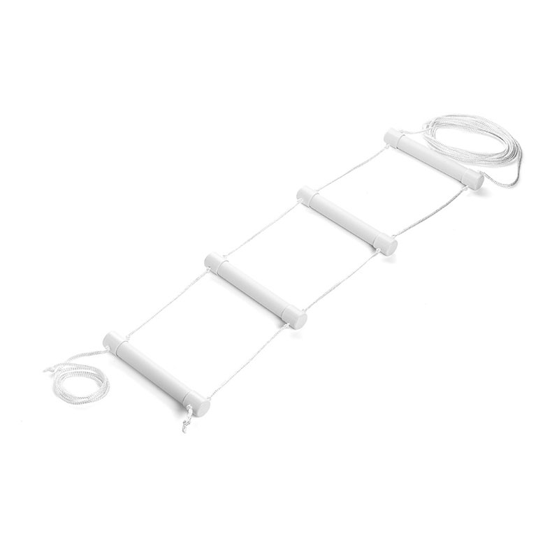 Vitility Repstege För Säng – vit repstege med fyra plasthandtag och ögla