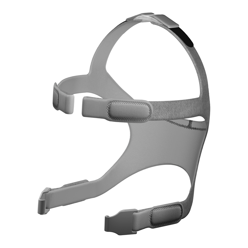 Huvudband Simplus CPAP helmask reservdel Fisher Paykel för sömnapné - grått headgear med justerbara remmar