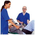 Närbild av Immedia Sling som visar handtag och materialstruktur