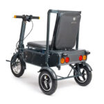 eFOLDi Explorer elscooter baksida med reflektorer och ryggstöd