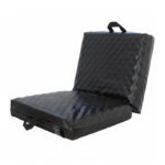 eFOLDi sittdyna Komfort i svart med sits och ryggkudde i minnesskum